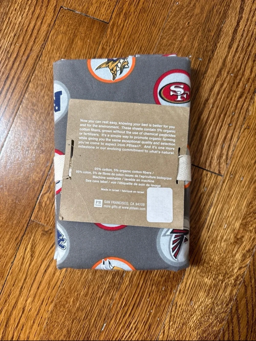 Pottery Barn Teen NFC Football Logo Pillow Cases Set of Two